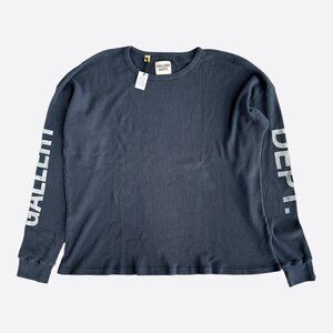 Gallery Dept Black & White Logo Thermal Longsleeve T-Shirt